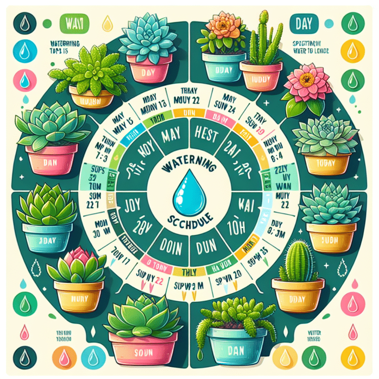 Succulent Watering Schedule for Beginners